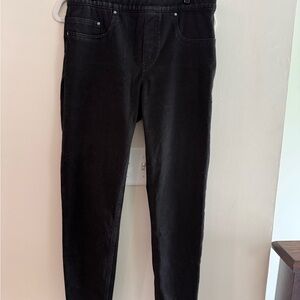SPANX Black Jean Leggings with Signature Red Tag